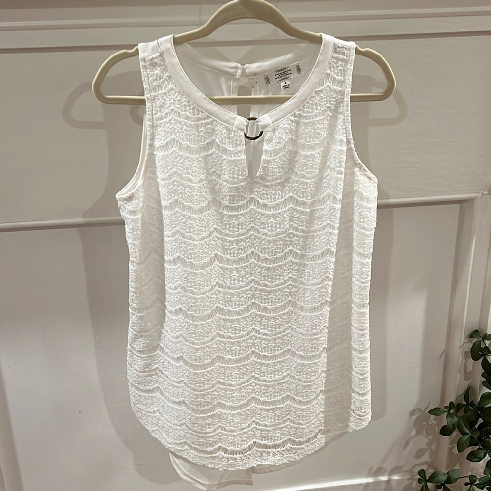 Shannon Ford New York White Tank Top - Size Small